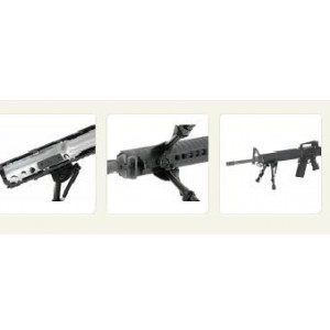 ACM Adjustable bipod for hand guards - black